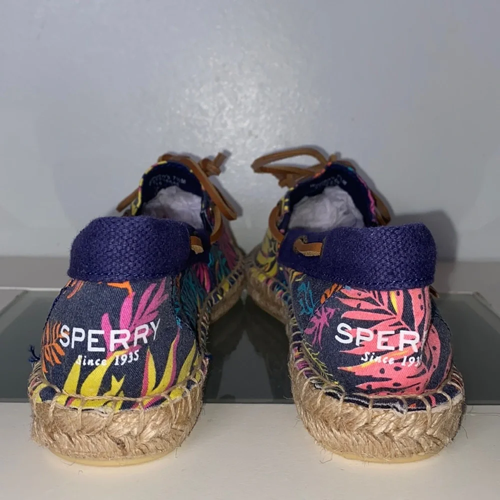 Sperry Katama Cape Espadrille Seaweed Flats Women’s Size 7.5-NWOB